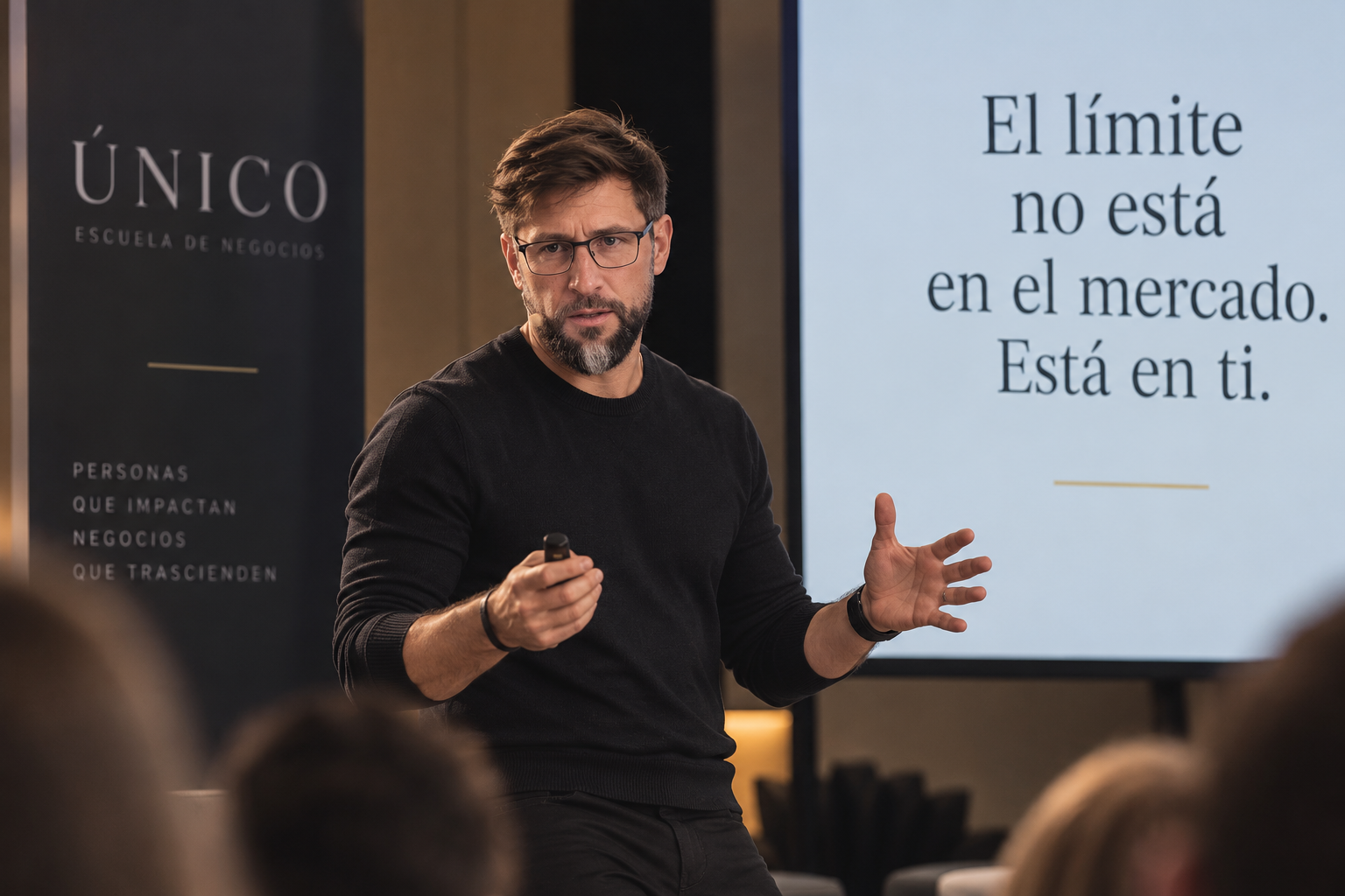 Rubén Martín impartiendo una formación